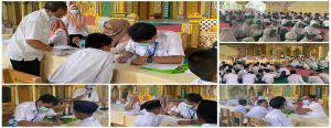 Kerjasama dengan Puskesmas Awang Besar, Pondok Pesantren Modern Darul Istiqamah Laksanakan Pemeriksaan Kesehatan Santri